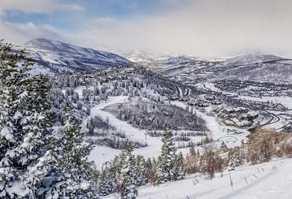 Deer Valley Resort from an aerial view.