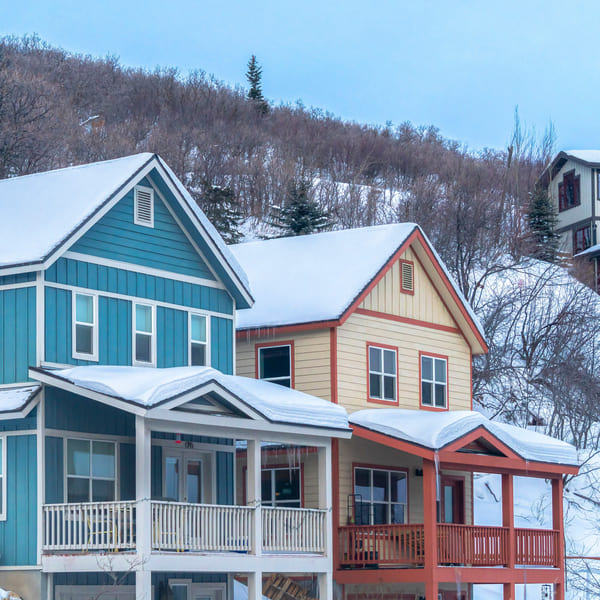 Wintery luxury home near Pinebrook, Park City, Utah.