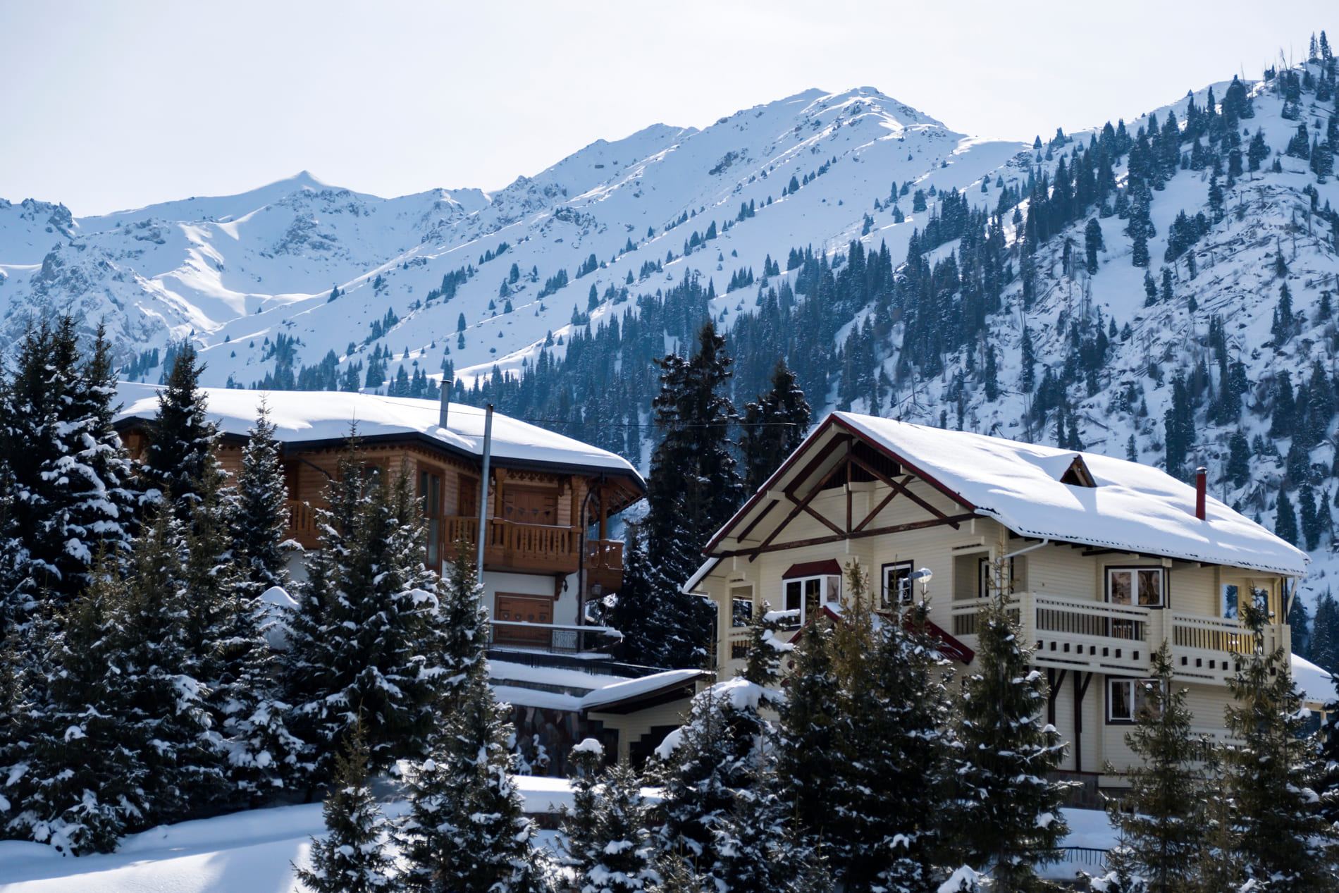 A large, mountain-side luxury estate near Park City