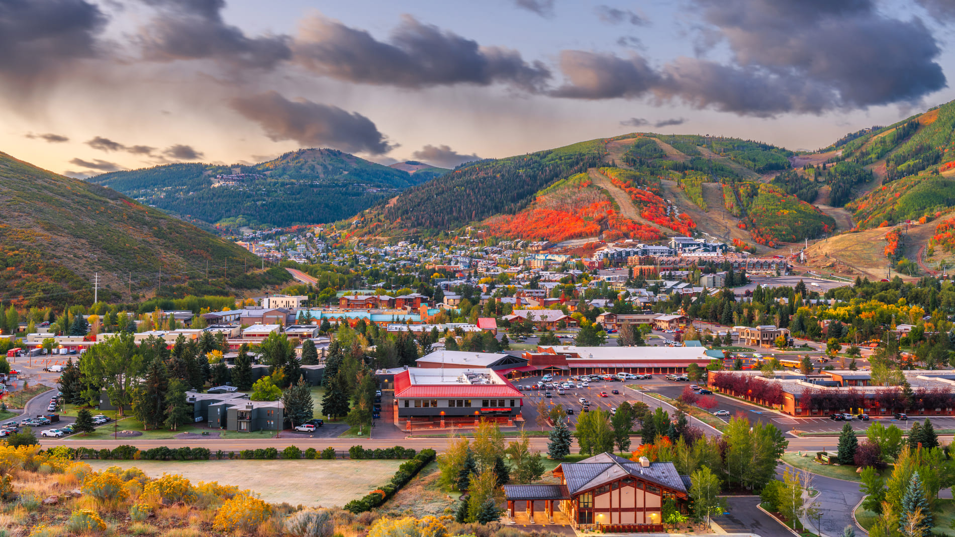 Residential real estate near Park City, UT in the fall